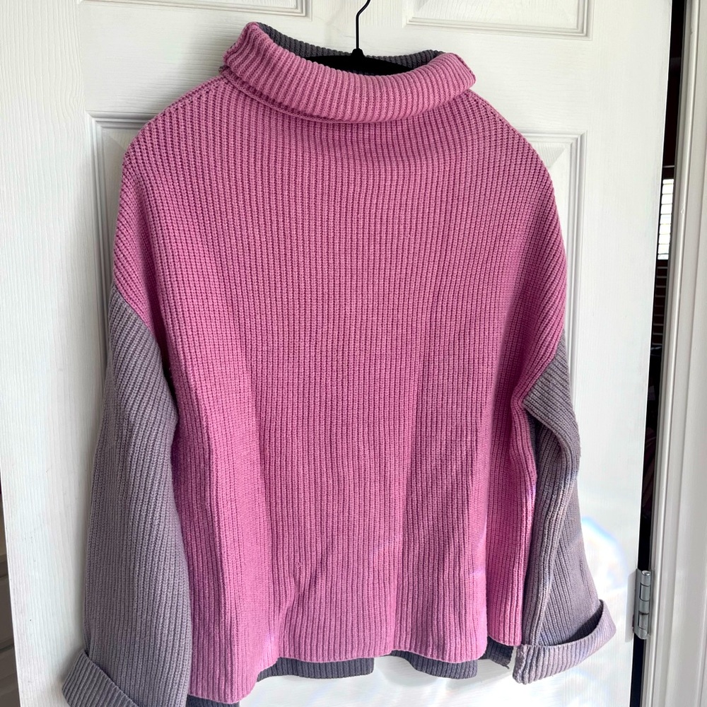 Miracle Pink and Grey Sweater